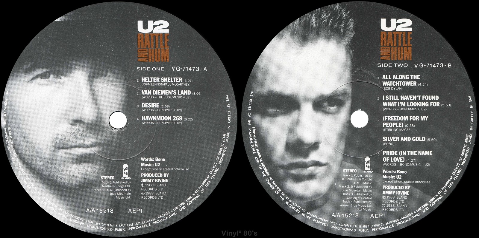 1988 Rattle And Hum - U2 - Rockronología