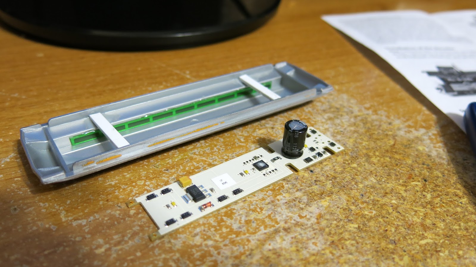 Geared Steam Adding Blackstone lighting to an Athearn/MDC Shorty