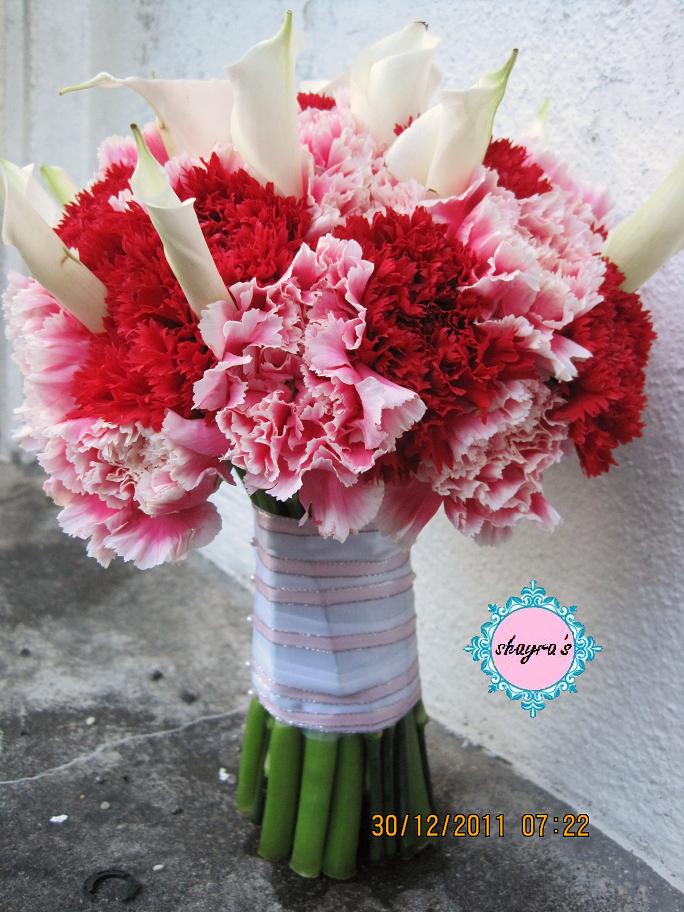 Flora by Shayra Carnations + Calla Lily Bouquet