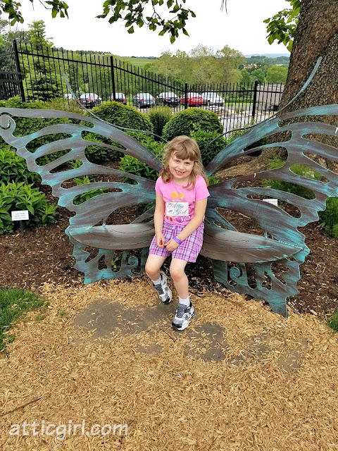 Hershey Gardens butterfly bench