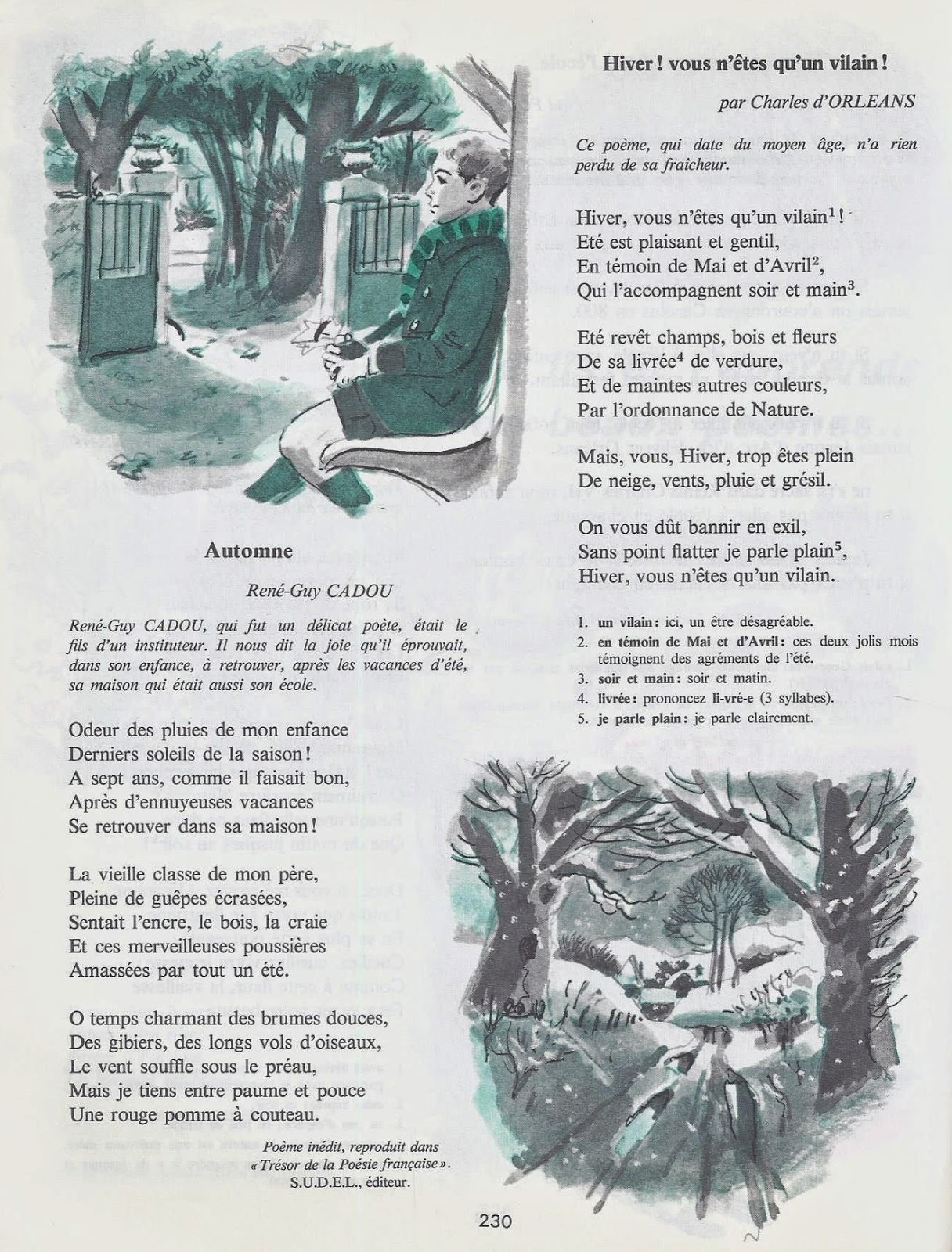 Manuels Anciens Poemes Cm2