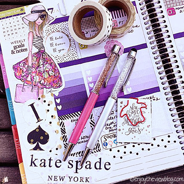 My ECLP using printable stickers from Belinda Selene (as well as other sources), washi tape, and Pen Gems pens. #ECLP #lifeplanner #freeprintables #printablestickers My ECLP using printable stickers from Belinda Selene (as well as other sources), washi tape, and Pen Gems pens.