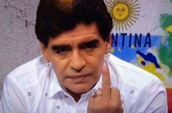 Ingreso de Diego Maradona a los estadios