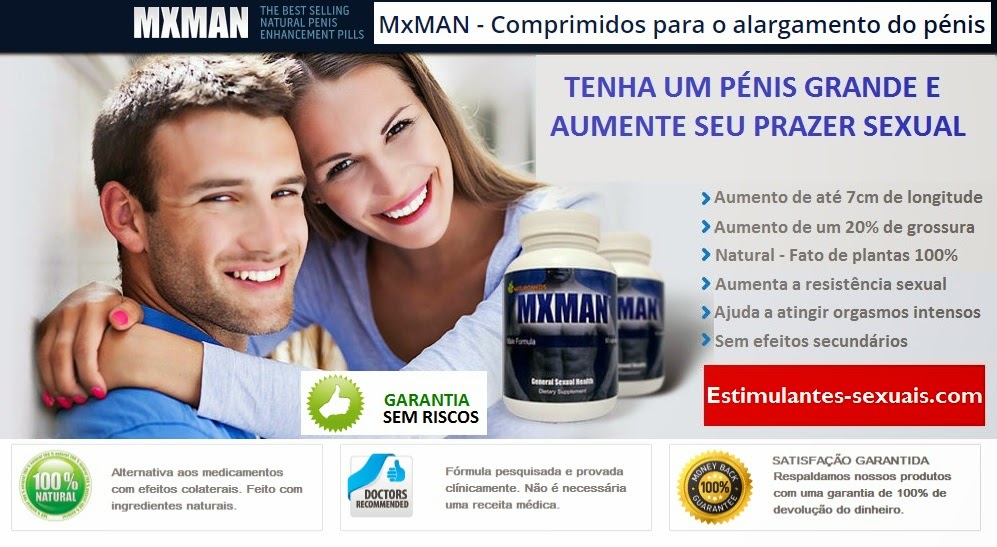 PRODUTOS PARA AUMENTO DO PÊNIS: MxMAN - Comprimidos para o alargamento