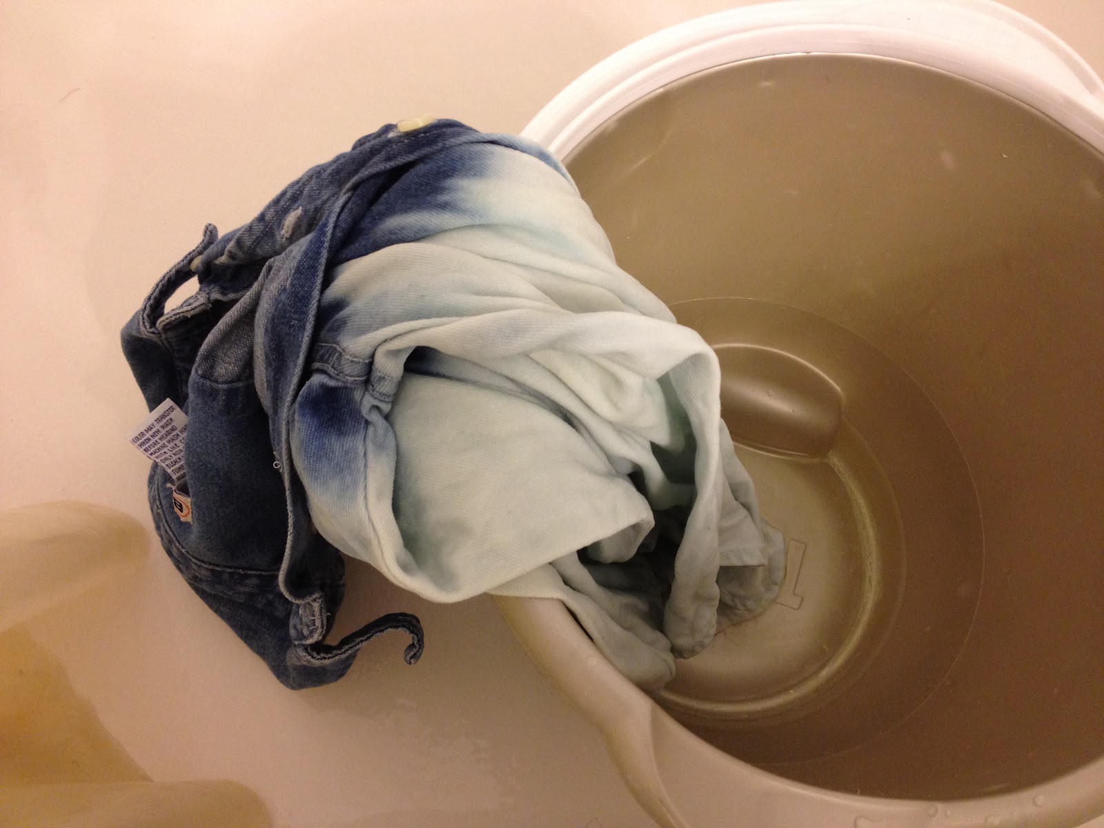 Blog How To Dip Dye Denim Shirt With Bleach (Ombre Fail) DIY (PIC HEAVY)