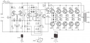 12VDC to 220V AC 500W Inverter Circuit