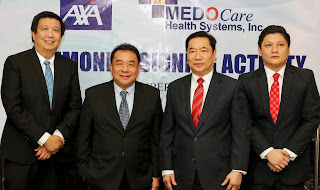 AXA Philippines and Lockheed Group-Medocare Health Systems forge agreement