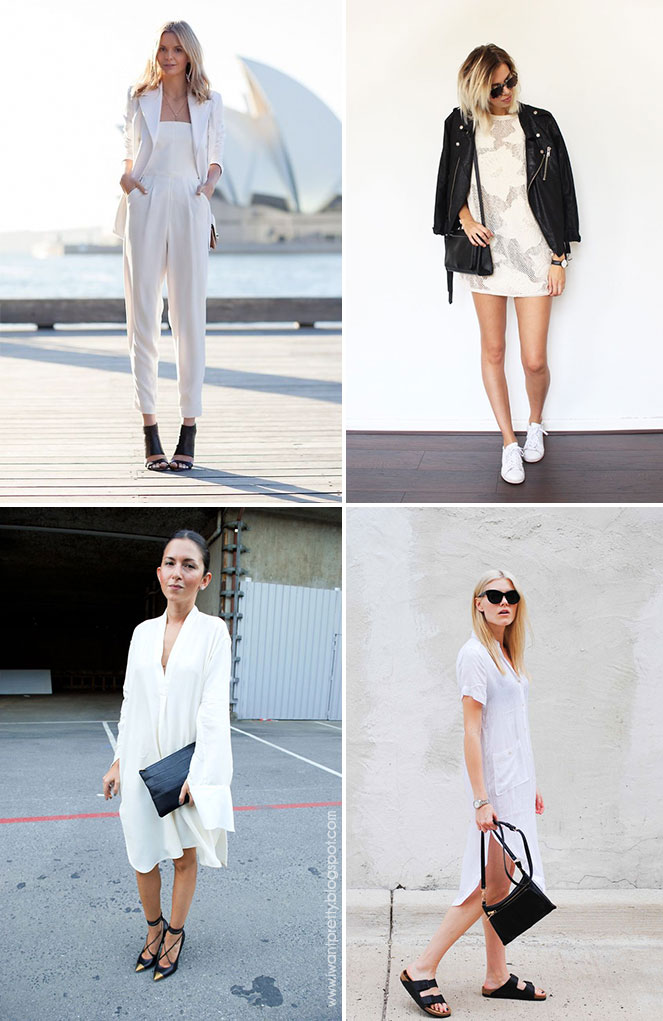 outfits rojo negro y blanco