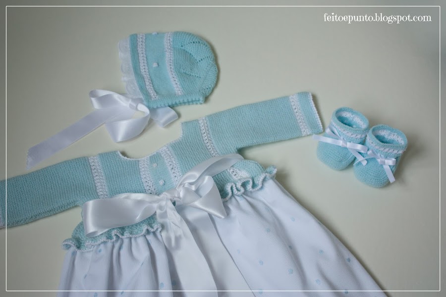 Vista superior conjunto con patucos