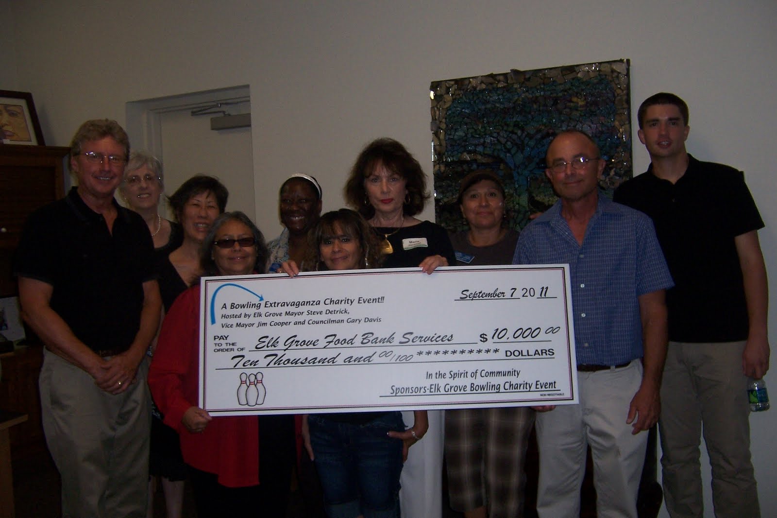Sponsors Recognized for Elk Grove Food Bank Fundraiser Elk Grove