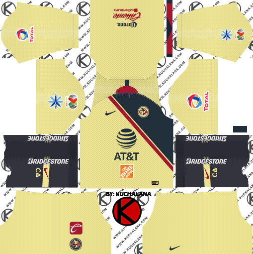 Club America 2018 19 Kit Dream League Soccer Kits Kuchalana