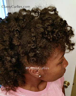 Curly mohawk on natural hair- ClassyCurlies