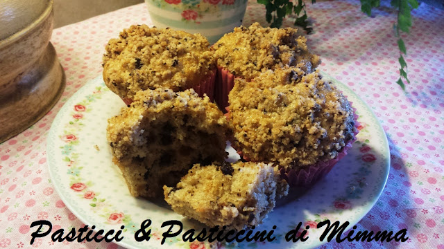 muffins con muesli  e banane