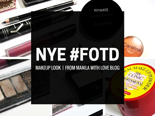 frommanilawithlove blog, nye, new years eve, makeup, fotd, face of the day