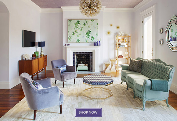 Aesthetic Oiseau: Lavender Living Room