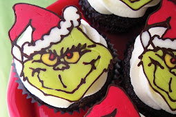 Grinch Christmas Cupcake Toppers