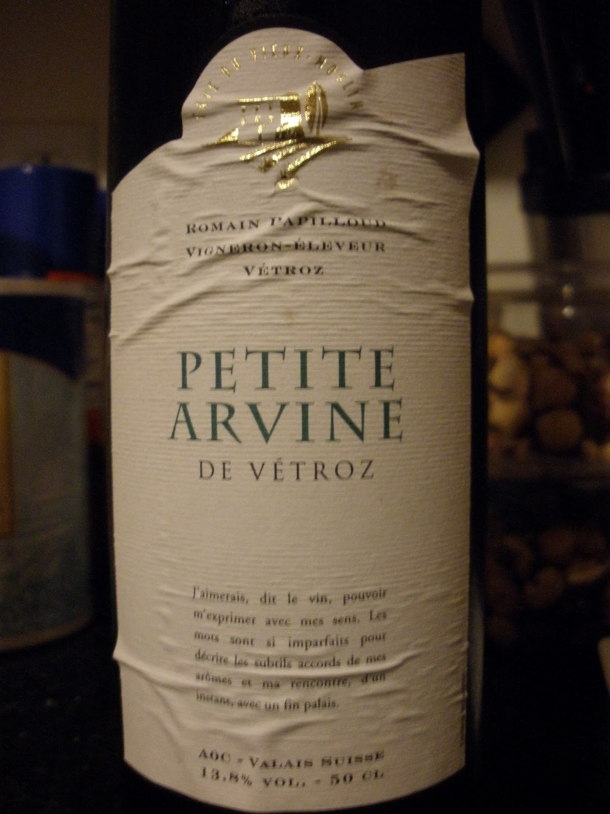 Fringe Wine Petite Arvine Valle d'Aosta, Italy and Vétroz, Switzerland