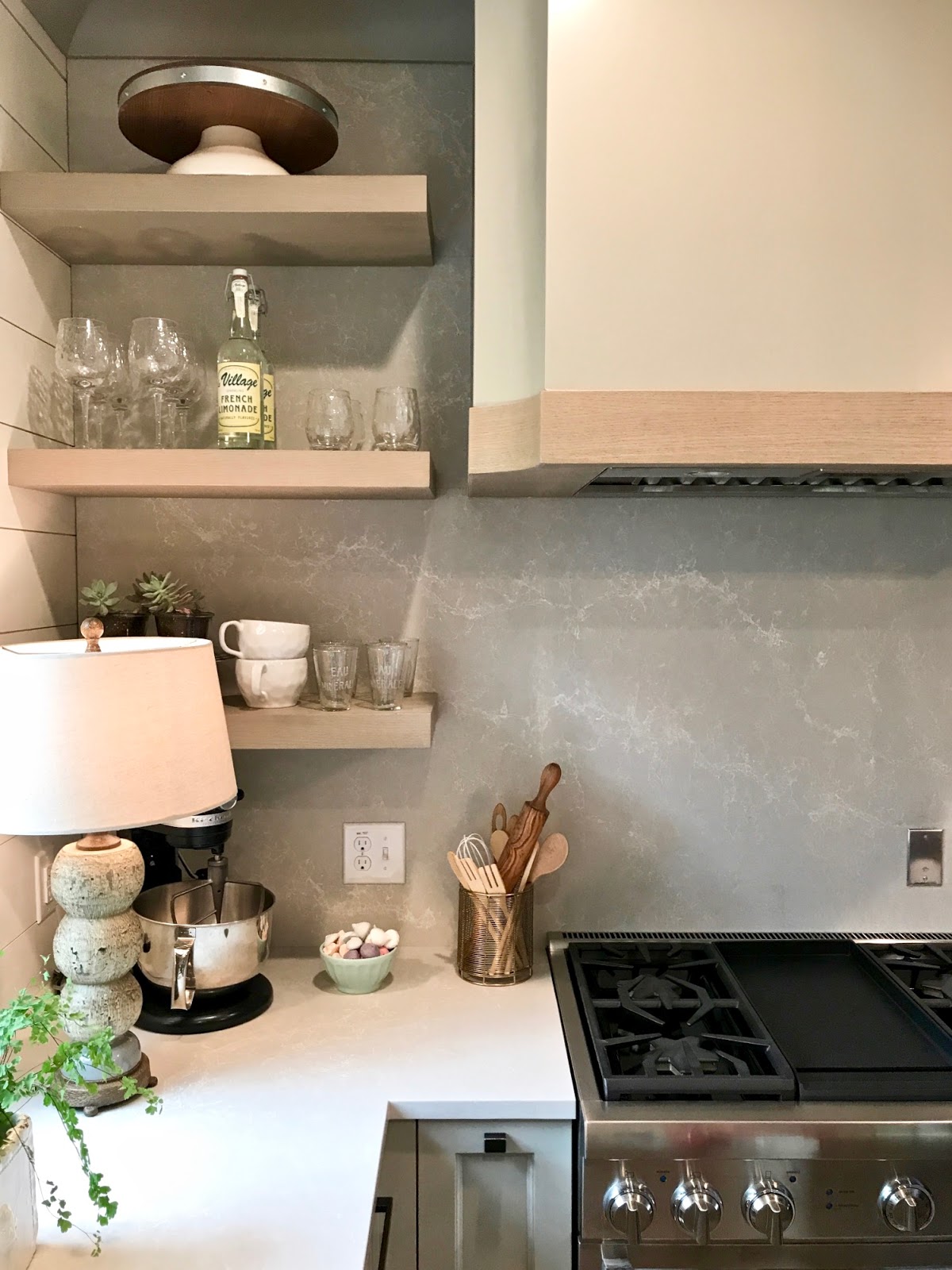 I have always loved a lamp in a kitchen