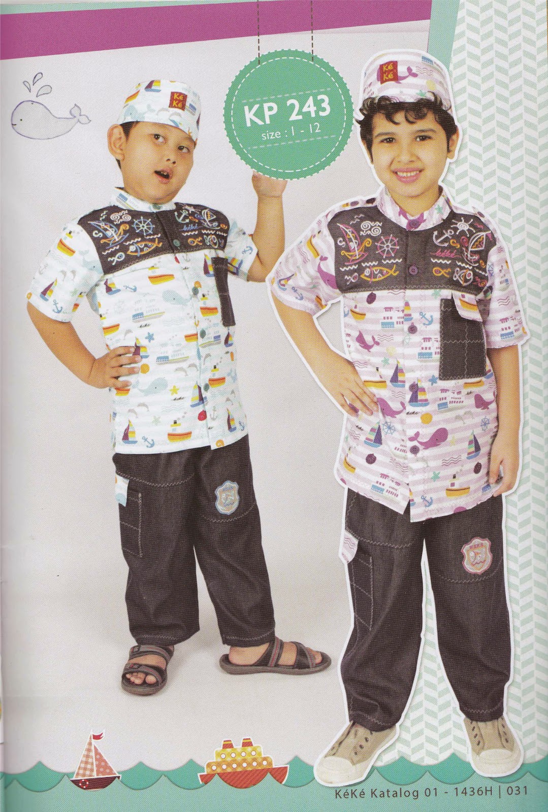 KP 243 Baju Muslim Anak Toko Busana Muslim Keke Collection