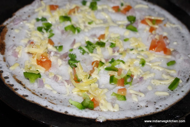 IndianVegKitchen Cheese Dosa Kids Friendly Tiffin Recipe