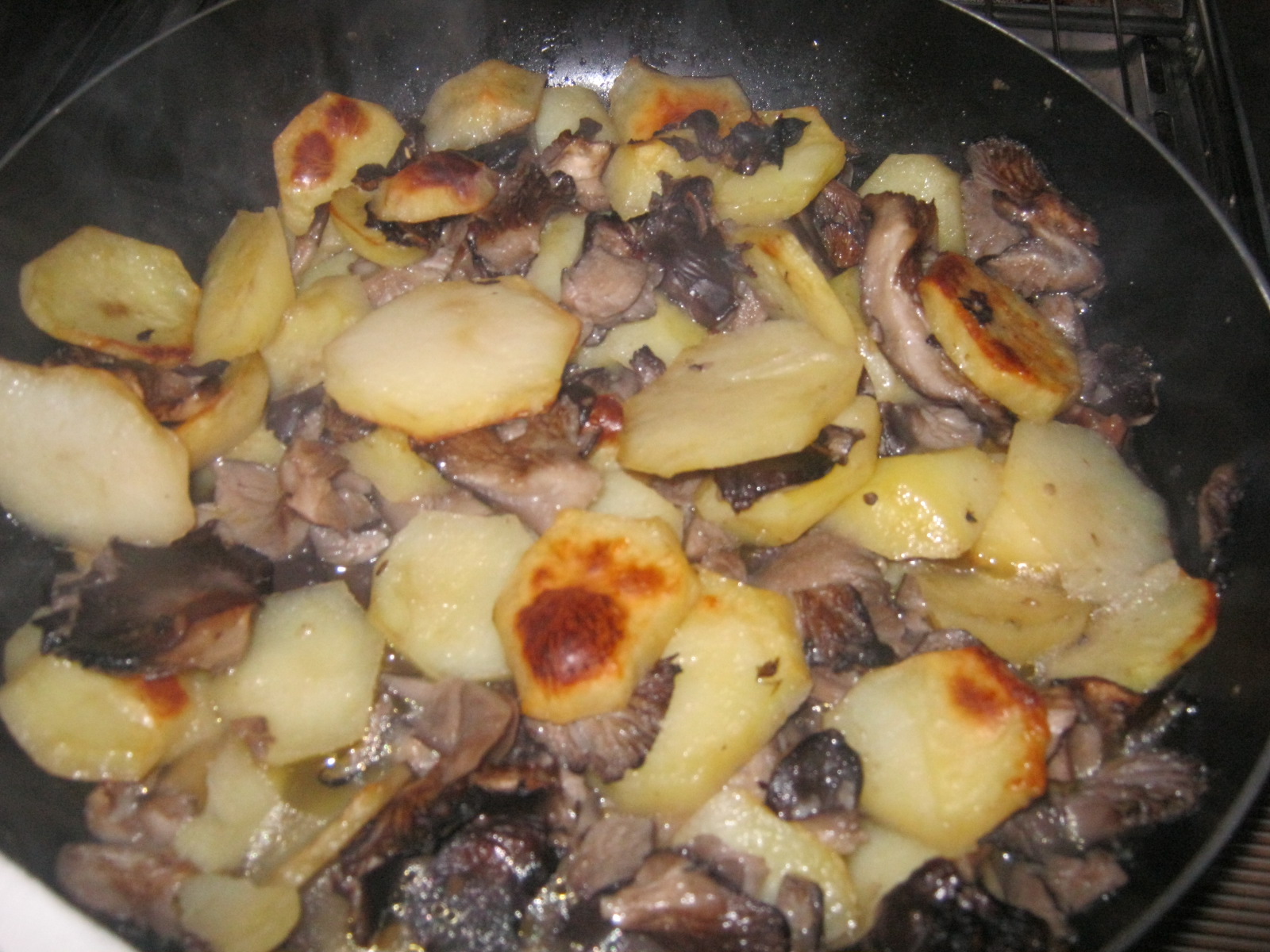 patate con funghi al forno