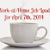 Work-at-Home Job Leads for April 7th, 2014