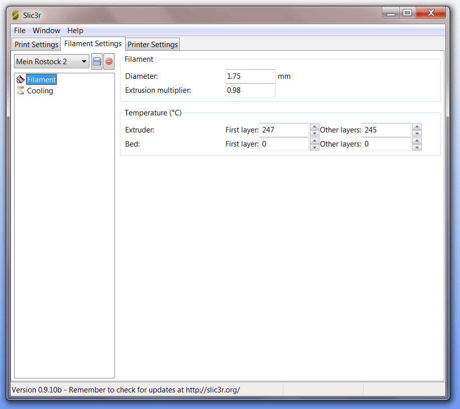 3D Print Technology & Business Repetier Host & Slic3r Settings for