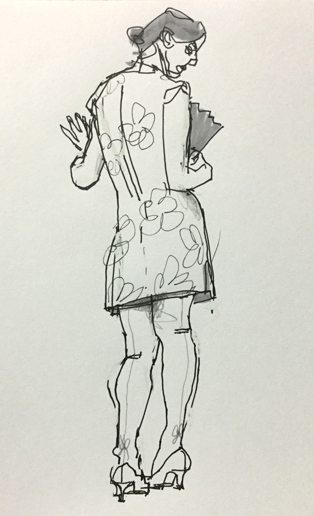 Los Angeles Dresses Drawing