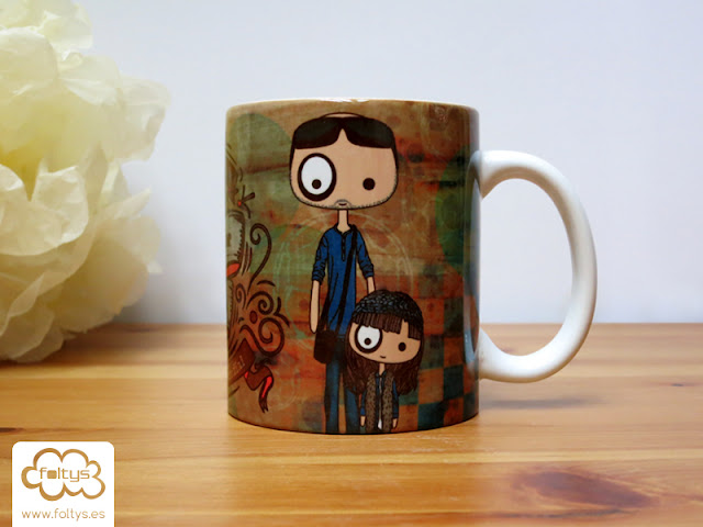Taza personalizada | Custom mug foltys vs Antonio y Aroa | Regalo original | Original gift