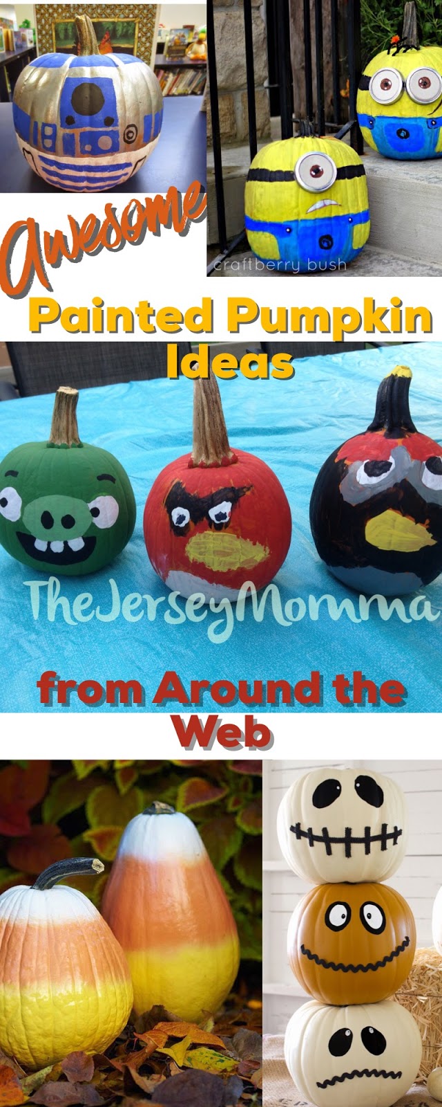 The Jersey Momma: Awesome Painted Pumpkin Ideas from Around the Web