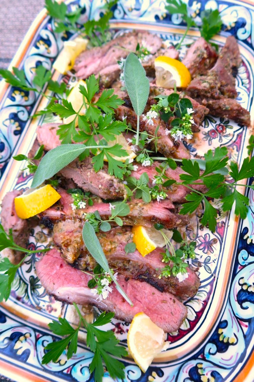 Scrumpdillyicious Grilled Butterflied Leg of Lamb with Herb Marinade
