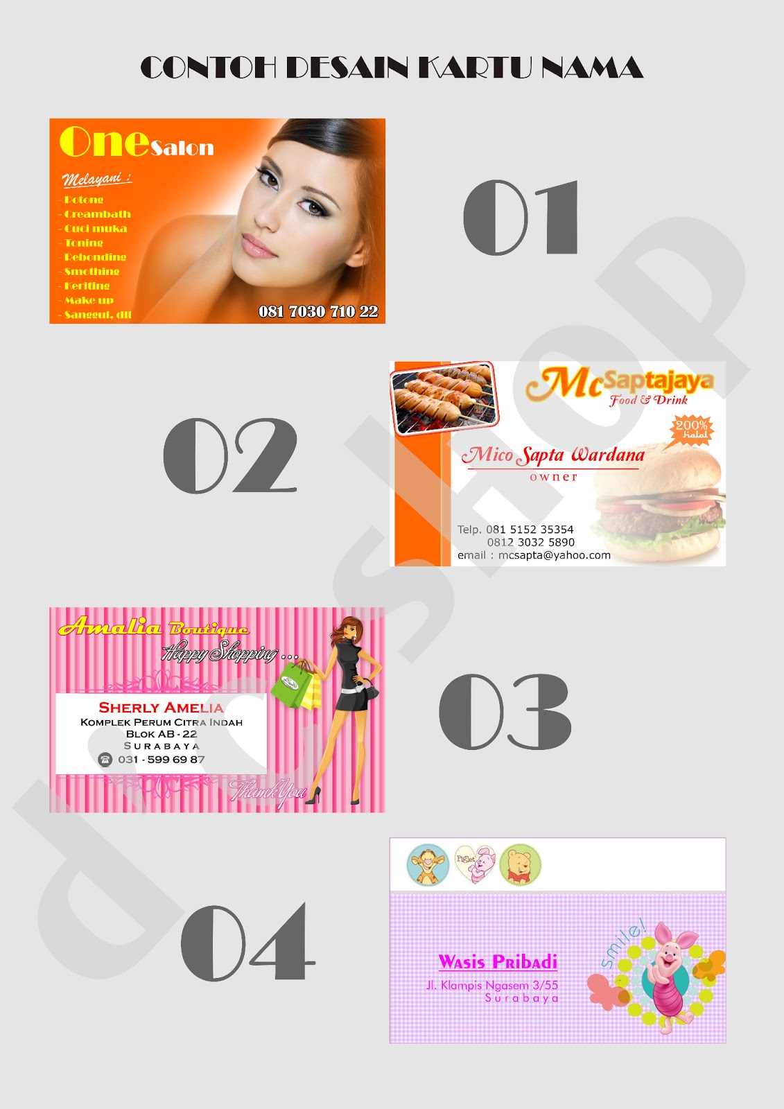 Desain Kartu Nama untuk Penjual Online Shop: Lebih dari Sekadar Kontak, Sebuah Branding