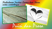 Perbedaan sastra lama dan baru perbedaan puisi lama dan baru