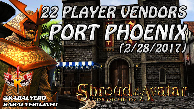 Port Phoenix, 22 Player Vendors Found 💰 Shroud Of The Avatar Gameplay (Market Watch)