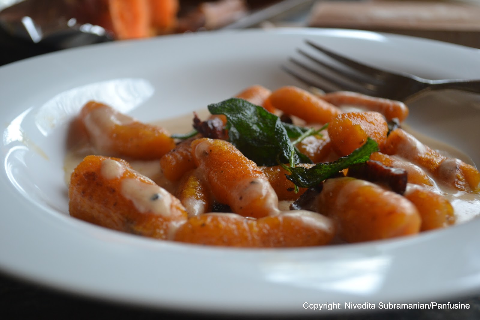 Happy Thanksgiving Roasted Yam & Butternut squash Gnocchi