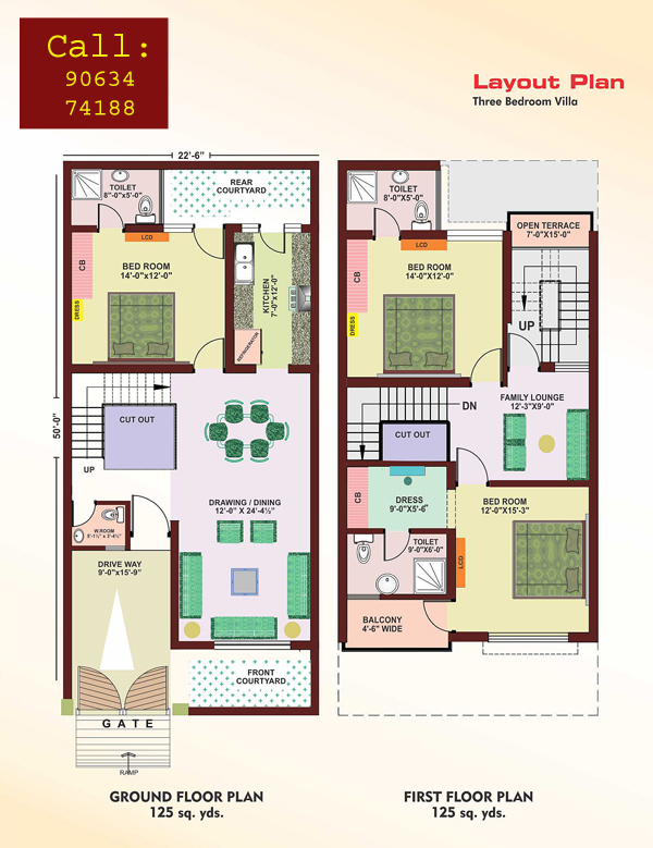 SVRTOWNSHIP INDRAVENTURES Plans For Construction Of Houses In 125 Sq Yards SVRTOWNSHIP INDRAVENTURES Plans For Construction Of Houses In 125 Sq Yards