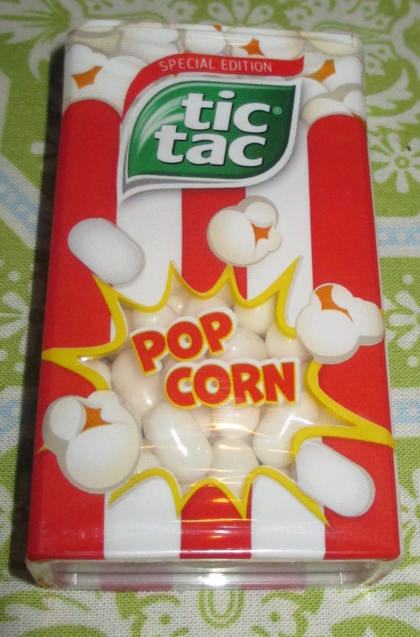 FOODSTUFF FINDS Tic Tac Special Edition PopCorn Sweets (Poundland) [By