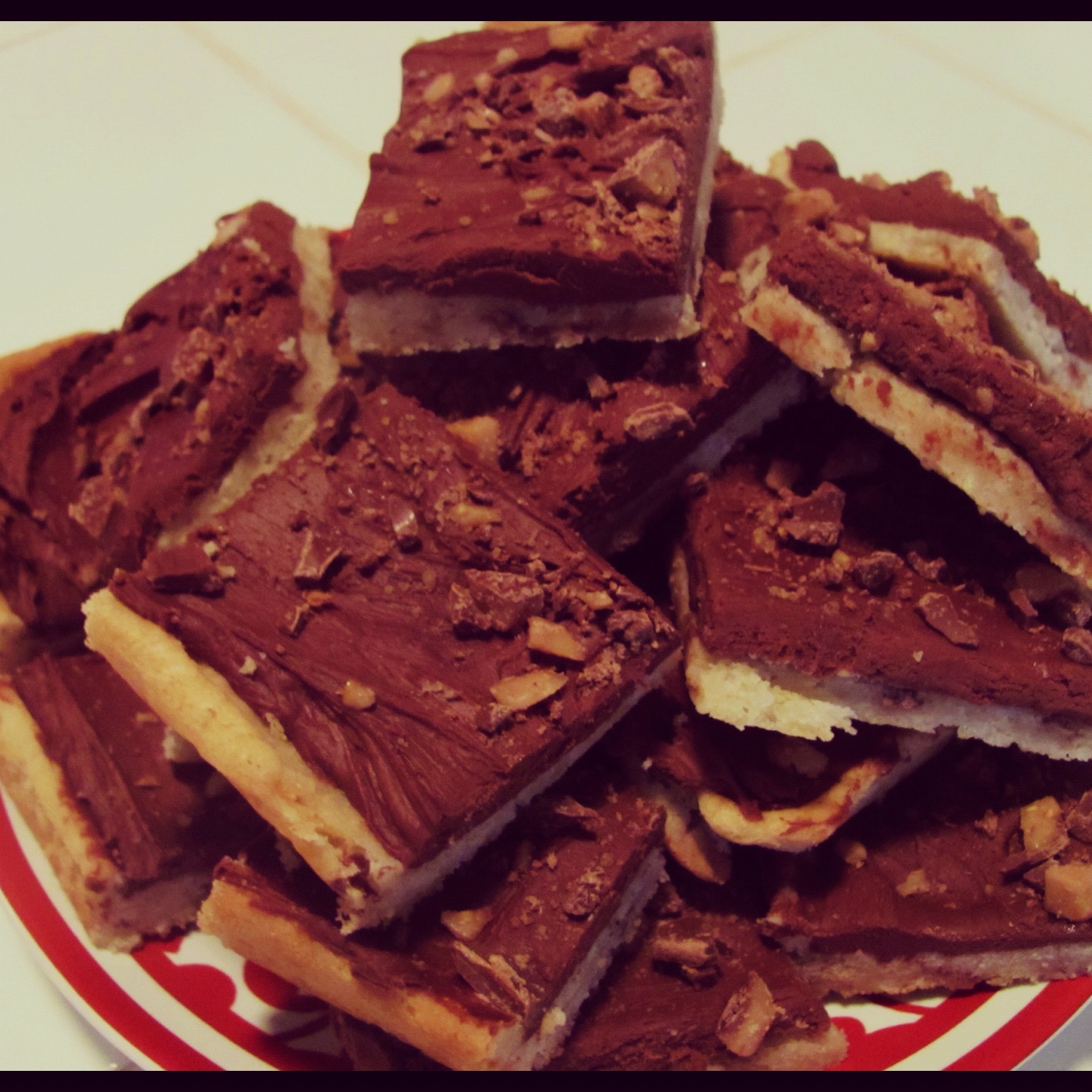 The Art of Comfort Baking Cream Cheese Chocolate Toffee Bars