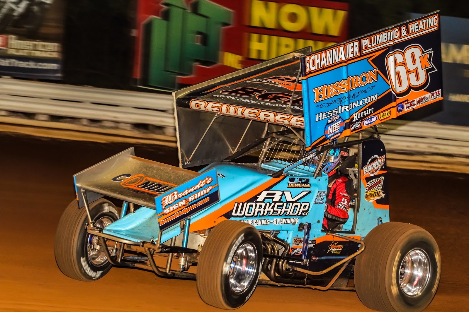 CENTRAL PA RACING SCENE Lance Dewease out duels Donny Schatz for the
