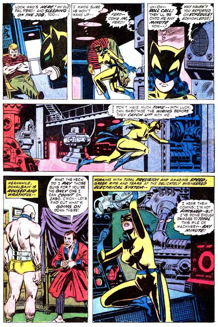 The Cat v2 #1 marvel 1970s bronze age comic book page art by Wally Wood The Cat v2 #1 marvel 1970s bronze age comic book page art by Wally Wood