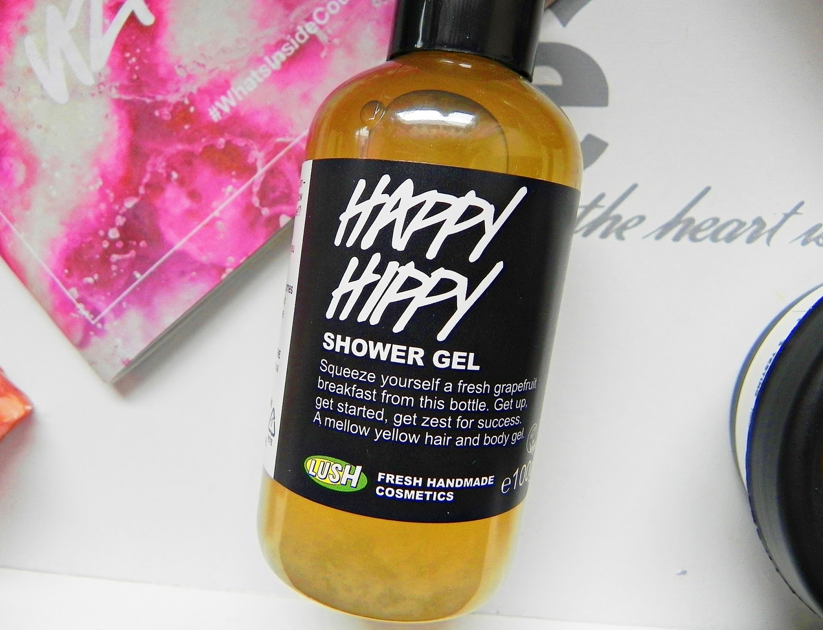 Review Lush Happy Hippy Shower Gel Keep Calm and Wear Lipstick