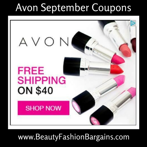 Avon coupon code september 2018