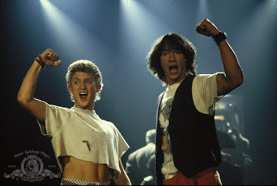 Alex Winter and Keanu Reeves in Bill and Ted's Excellent Adventure