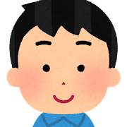 黒い髪の男の子のイラスト
