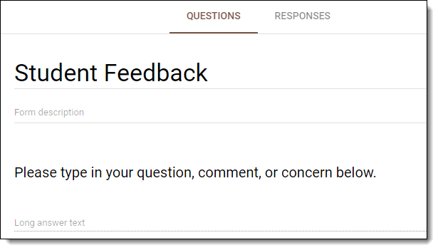 control alt achieve engaging quiet students with google forms student feedback form