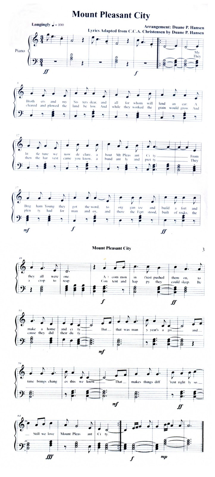 mt pleasant pioneer 5 1 13 6 1 13 ucla fight song sheet music