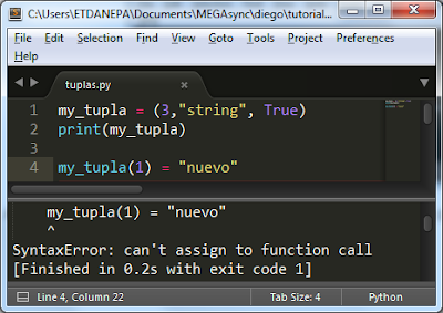 Programación, tecnología y seguridad: 9. Tupla en Python