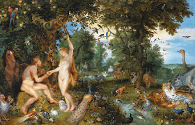 The garden of Eden with the fall of man (c.1615) by Jan Brueghel and Rubens