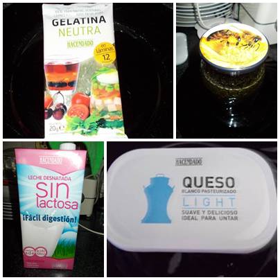ingredientes da receita do manjar light de coco com queijo Manjar light de coco com queijo