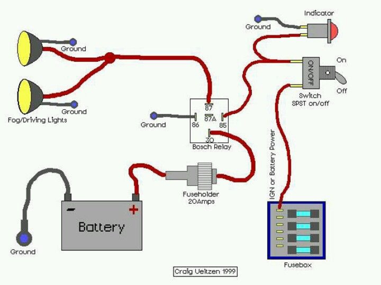 Electronics Engineering Wiring Diagram, Off Road Light Wiring Diagram With Relay